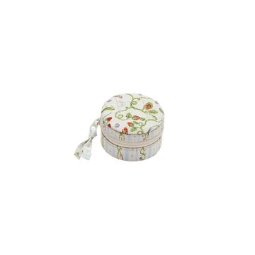 Maanesten Round Jewelry Box - Small Garden Magic Ivory