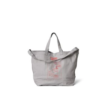 Studio About Tote Bag Grey/Red