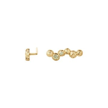 Camille Brinch Wavy Gem Dots Earclimbers Guld