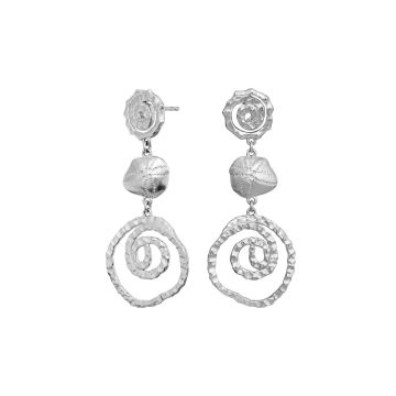 Maanesten Zalina Øreringe Sølv