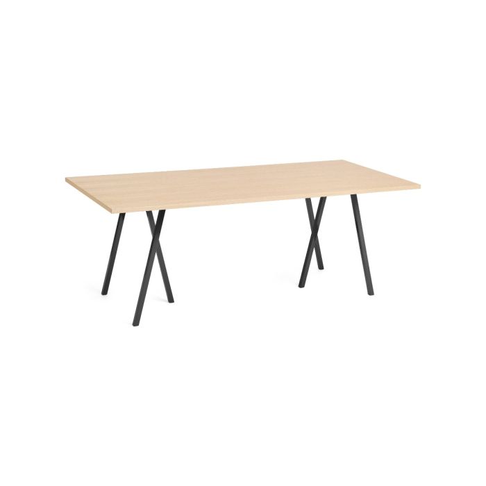 HAY Loop Stand Bord Laquered Oak & Black | Hurtig levering, køb her