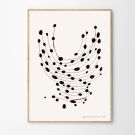 The Poster Club plakat Leise Dich Abrahamsen Dancing Dots - 30 x 40 cm.