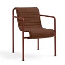 HAY Quilted hynde til Palissade dining armchair - Iron Red