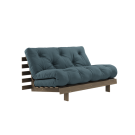 Karup Design Roots 140 Sovesofa Carob Brown lacquered - 757 Petrol Blue