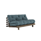 Karup Design Roots 160 Sovesofa Carob Brown lacquered - 757 Petrol Blue