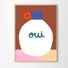 The Poster Club plakat Matías Larrain, Vase Oui - 30 x 40 cm.