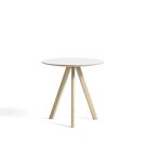 HAY CPH 20 Bord Hvid Ø50 - Hvid - Vandbaseret Eg