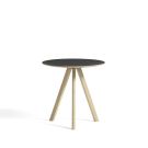 HAY CPH 20 Bord Sort Ø50 - Sort - Sæbebehandlet eg