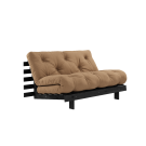 Karup Design Roots 140 Sovesofa Black Night Lacquered - 755 Mocca