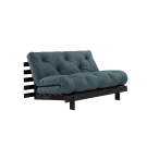 Karup Design Roots 140 Sovesofa Black Night Lacquered - 757 Petrol Blue