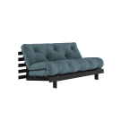 Karup Design Roots 160 Sovesofa Black Night Lacquered - 757 Petrol Blue