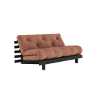Karup Design Roots 160 Sovesofa Black Night Lacquered - 759 Clay Brown