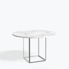 New Works Florence Dining Table White Carrera Marble - Ø120 cm