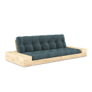 Karup Design Base Sovesofa Clear Lacquered M. Armlæn - 513 Pale Blue