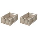 Liewood Weston Opbevaringskasse 2-Pak Sandy - Mellem