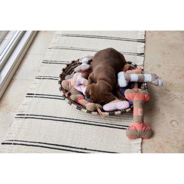 OYOY Ashi Hundelegetøj Cherry Red/Taupe Large