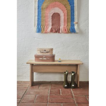 OYOY Follow The Rainbow Mini Wall Rug Blue
