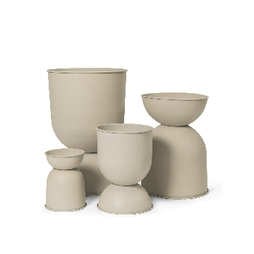 Ferm Living Hourglass Pot Ekstra Lille Cashmere