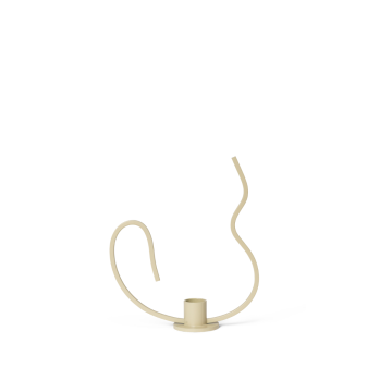 Ferm Living Valse Candle Holder Cashmere Low
