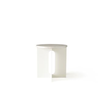 Audo Copenhagen Androgyne Side Table top Crystal Rose Marble