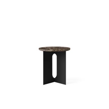 Audo Copenhagen Androgyne Side Table top Emperador Marble