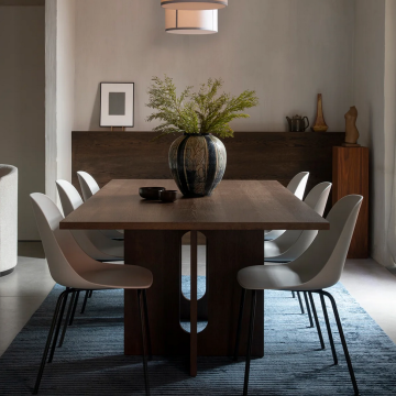 Audo Copenhagen Androgyne spisebord Rectangular Dark Stained Oak, 210x109 cm