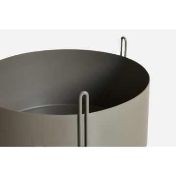 WOUD Pidestall Planter Large Taupe
