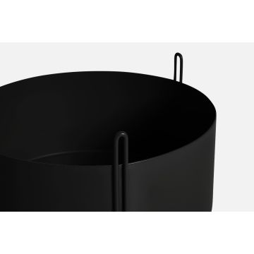 WOUD Pidestall Planter Medium Black