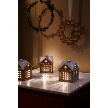 Kähler Gingerbread Julekrans Brun