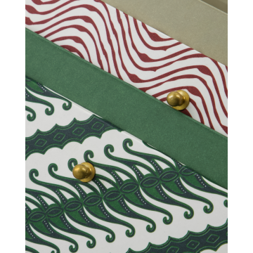 House Doctor Opbevaringbokse Keep Rød/Grøn Sæt Af 2