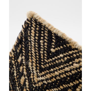 House Doctor Tæppe Monta Sort Natural 130 x 83 cm.