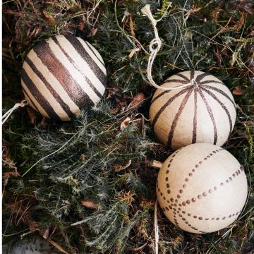 House Doctor Ornament Craft Julepynt Craft glitter dia: 8 cm