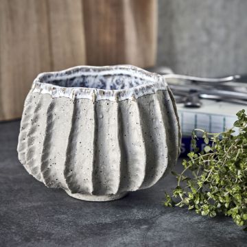 House Doctor Shell Urtepotte Beige & Grå