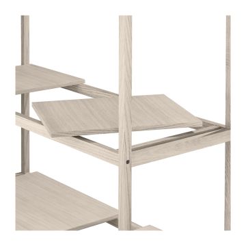 Blomus Wooden Shelf Sukoya White Lacquered L