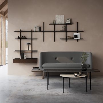 PLEASE WAIT to be SEATED Skuffe 80 cm - Smoked Oak/Black