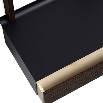 PLEASE WAIT to be SEATED Skuffe 50 cm - Smoked Oak/Black