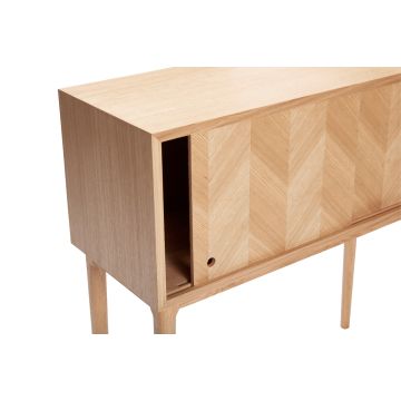 Hübsch Herringbone Konsolbord Sliding Doors Natur