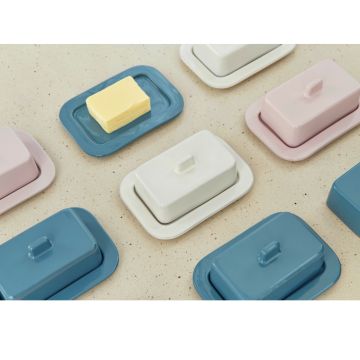 HAY Barro Butter Dish Off-White