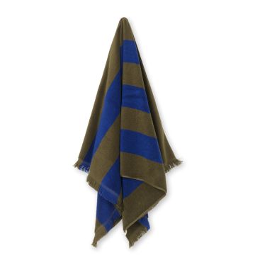 Ferm Living Alee Håndklæde Olive/Bright Blue