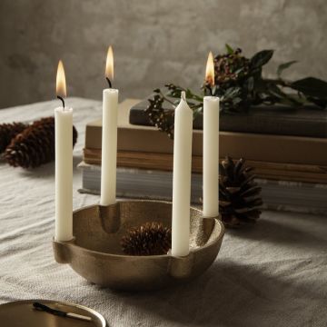 Ferm Living Bowl Lysestage Messing Lille