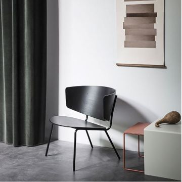 Ferm Living Herman Lounge Stol Sort
