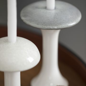 Kähler Ahlmann Lysestage 12 cm Grå