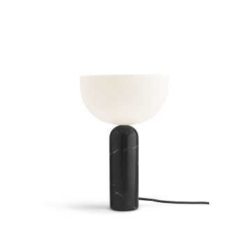New Works Kizu Bordlampe Sort Marmor Large