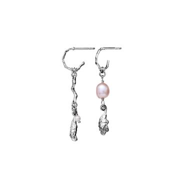 Maanesten Lyric Øreringe Sølv