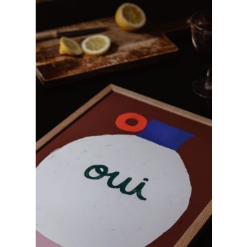 The Poster Club plakat Matías Larrain, Vase Oui