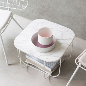 Audo Copenhagen Bord Cage Hvid - Hvid Marmor