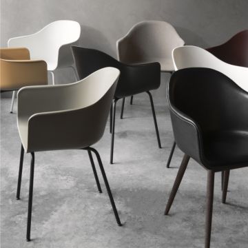 Audo Copenhagen Harbour Spisebordsstol Sort/Bejdset Eg