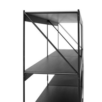 Audo Copenhagen Zet Shelves 1x2 Sort/Sort