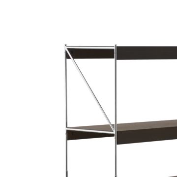 Audo Copenhagen Zet Shelves 2x4 Chrome/Smoked