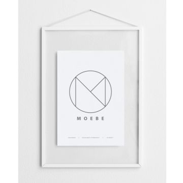 Moebe Ramme FRAME alu/white A3